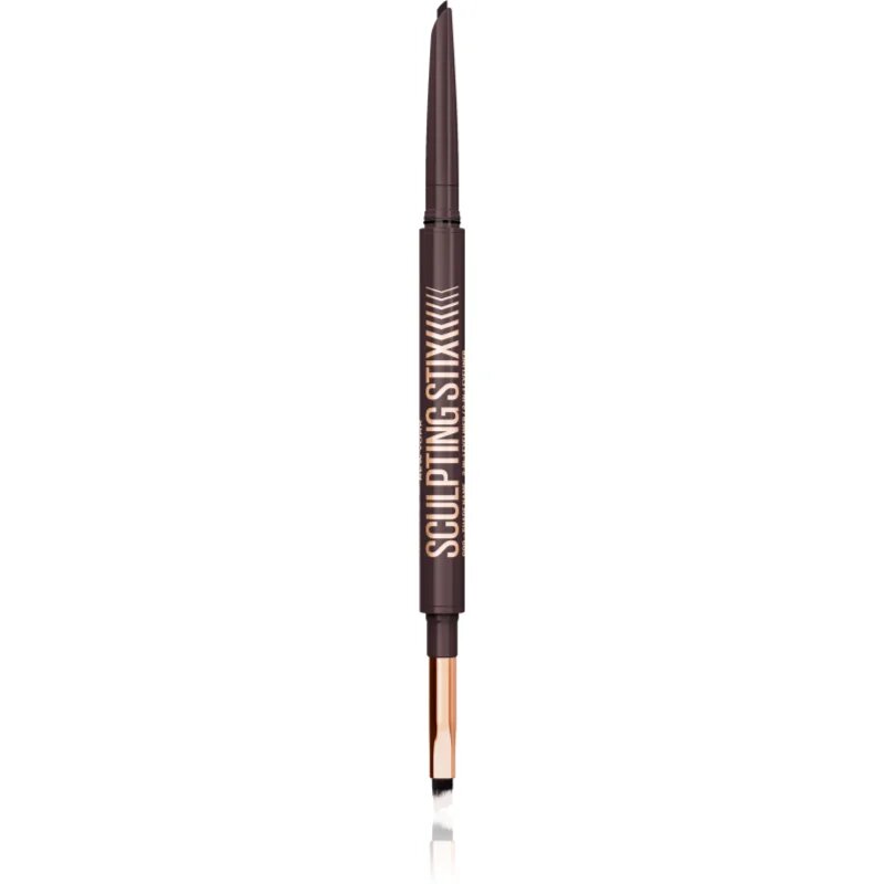 MAYBELLINE NEW YORK Sculpting Stix samodejni svinčnik za oči s čopičem odtenek 15 Smooth Espresso 1 kos