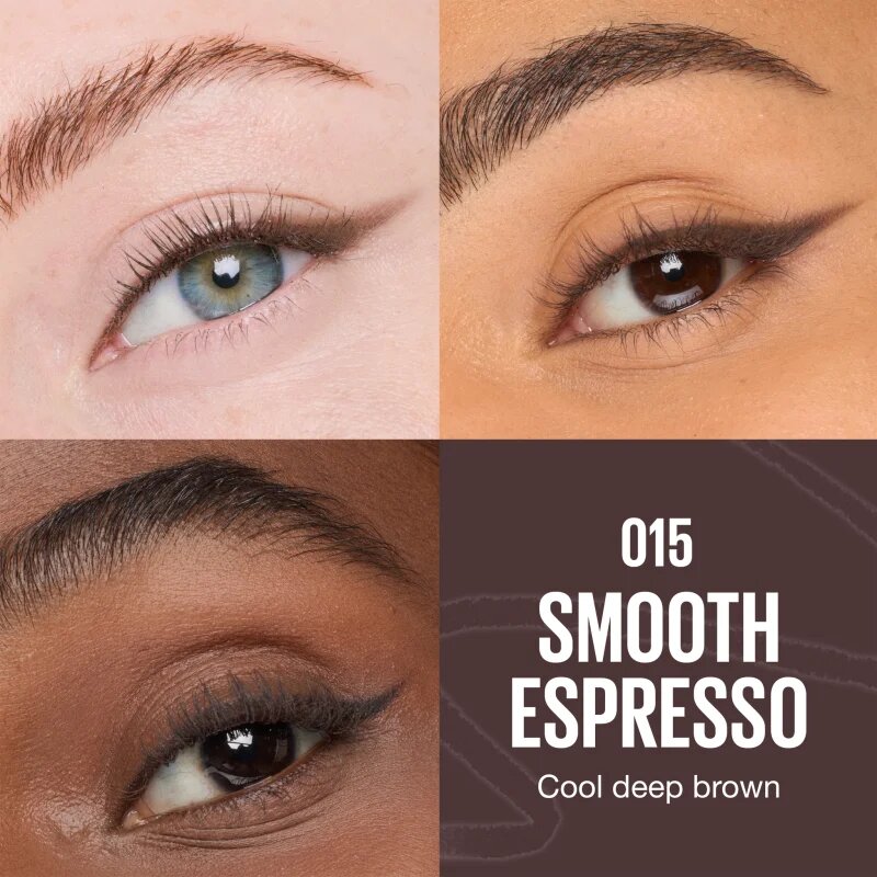 MAYBELLINE NEW YORK Sculpting Stix samodejni svinčnik za oči s čopičem odtenek 15 Smooth Espresso 1 kos