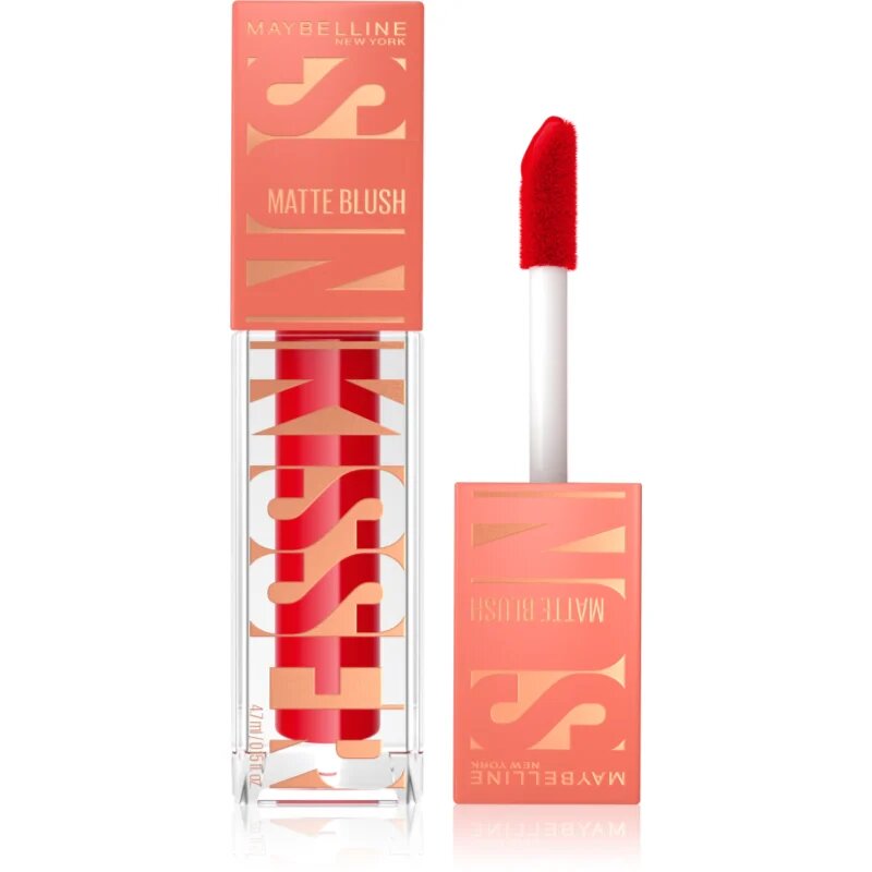 MAYBELLINE NEW YORK Sunkisser Matte tekoče rdečilo z mat učinkom odtenek 36 Spicy Red 4.7 ml