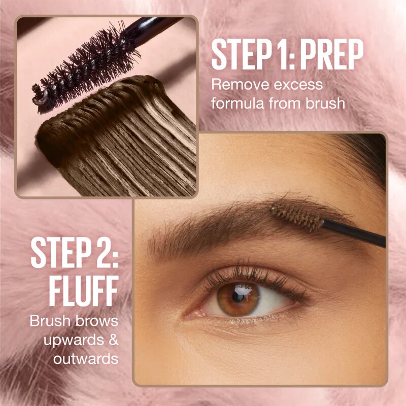 MAYBELLINE NEW YORK Super Fluff Mousse gel za obrvi odtenek 255 Soft Brown 5 ml