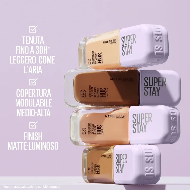 MAYBELLINE NEW YORK SuperStay Lumi-Matte lahki tekoči puder za dolgoobstojen učinek odtenek 337 35 ml