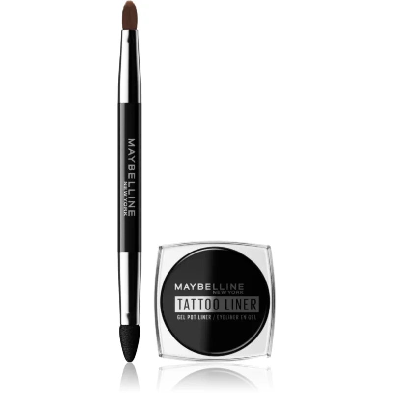MAYBELLINE NEW YORK Tattoo Liner dolgo obstojno gel črtalo za oči s čopičem odtenek 950 Blackest Black 3 g