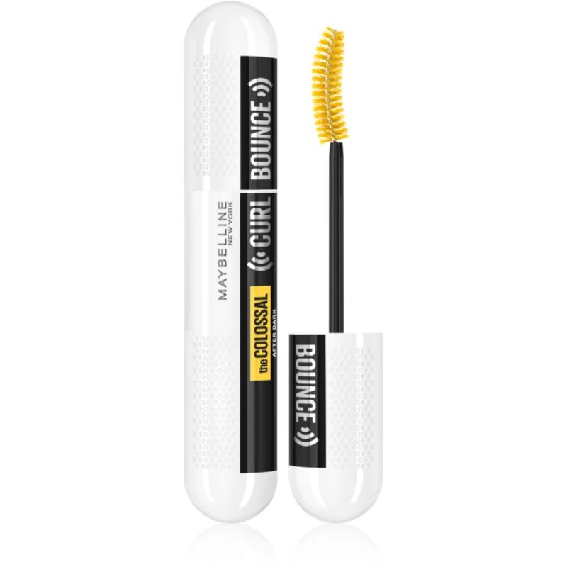 MAYBELLINE NEW YORK The Colossal Curl Bounce After Dark maskara za volumen in privihanje trepalnic ekstra črna 10 ml