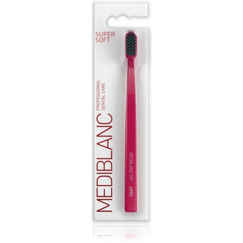 MEDIBLANC 4990 Super Soft zobna ščetka izjemno mehka Dark Pink 1 kos