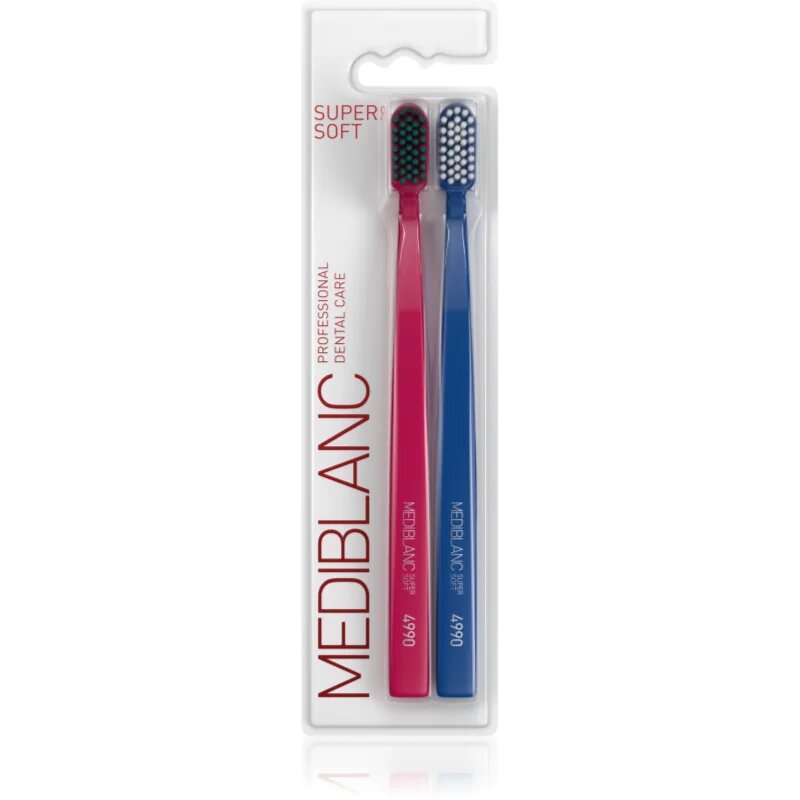 MEDIBLANC 4990 Super Soft zobne ščetke izjemno mehka 2 kos