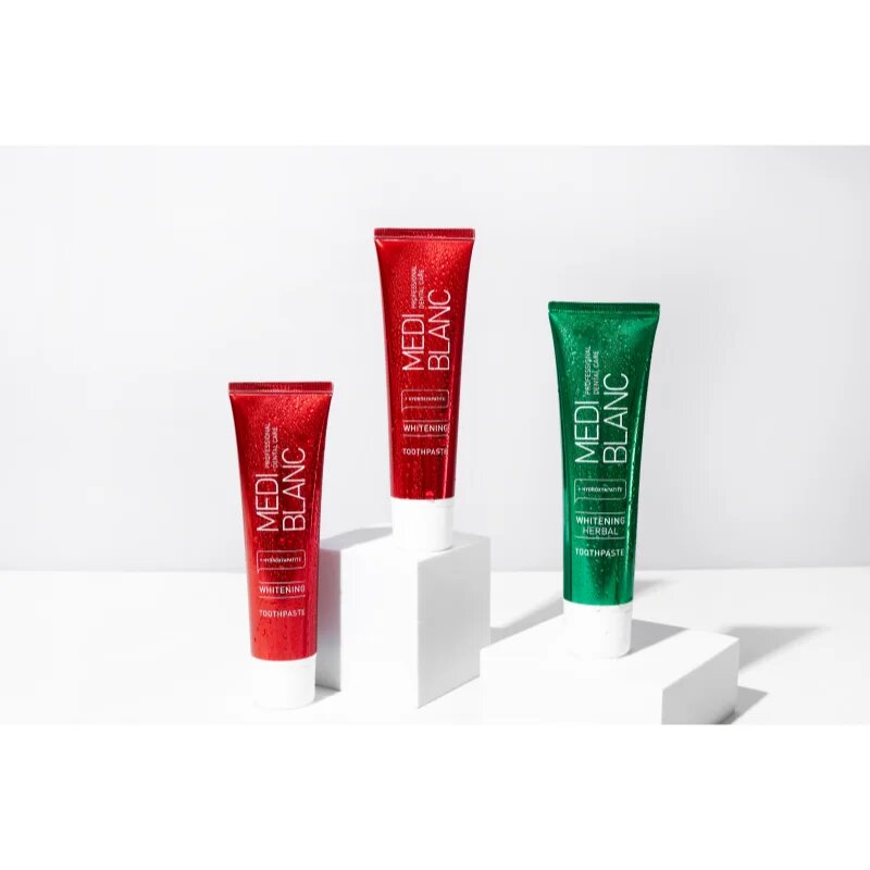 MEDIBLANC Dental Care White Time Set set zobne nege za sijoče bele zobe 3x100 ml
