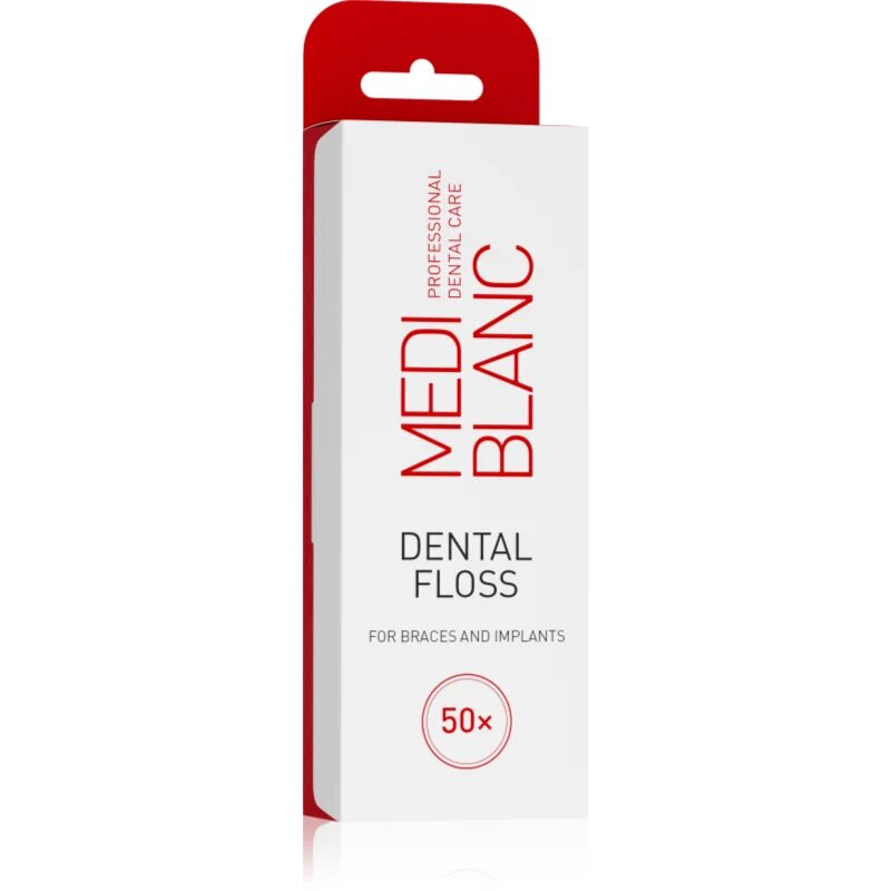 MEDIBLANC Dental Floss For Braces zobna nitka za zobne aparate in vsadke 50 kos