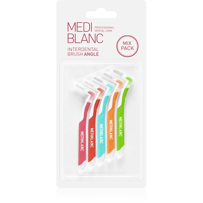 MEDIBLANC Interdental Pick-brush Angle medzobna ščetka 9 ks Mix kit 5 kos