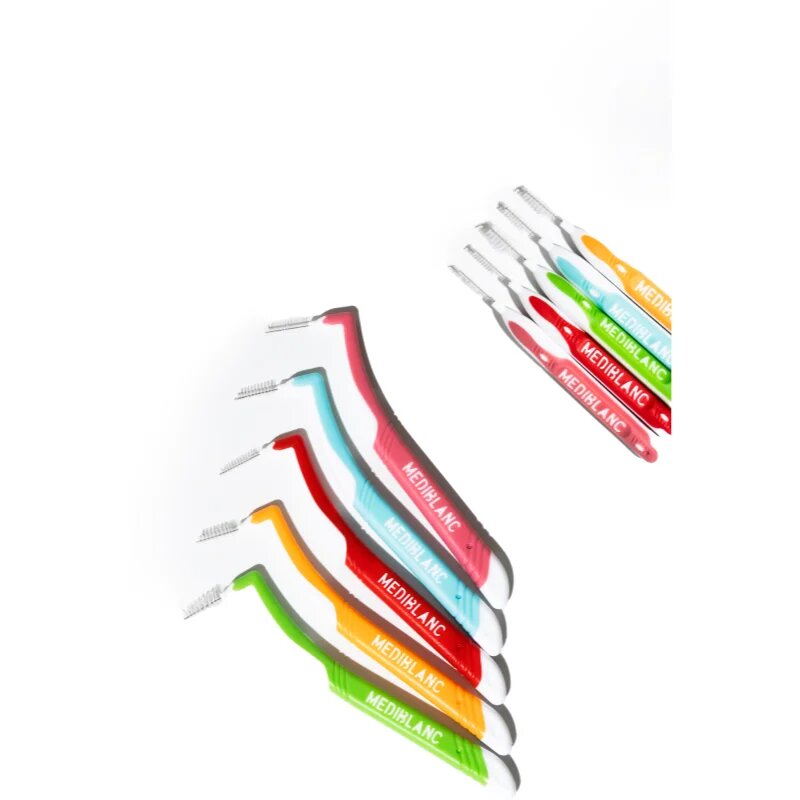 MEDIBLANC Interdental Pick-brush Angle medzobna ščetka 9 ks Mix kit 5 kos