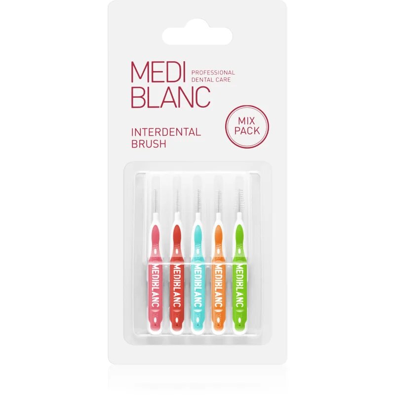 MEDIBLANC Interdental Pick-brush Mix medzobna ščetka 5 kos