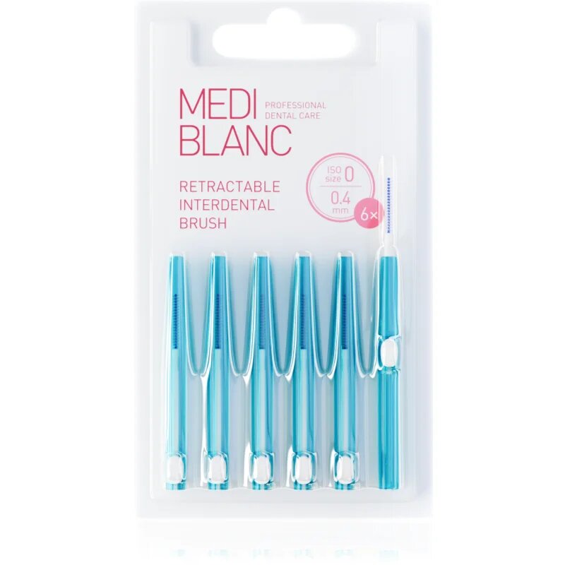 MEDIBLANC Interdental TB Pull Out System 0.4 mm izvlečna medzobna ščetka 6 kos