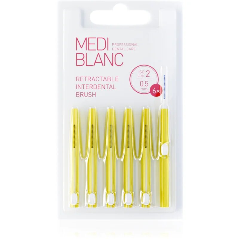 MEDIBLANC Interdental TB Pull Out System 0.5mm izvlečna medzobna ščetka 6 kos