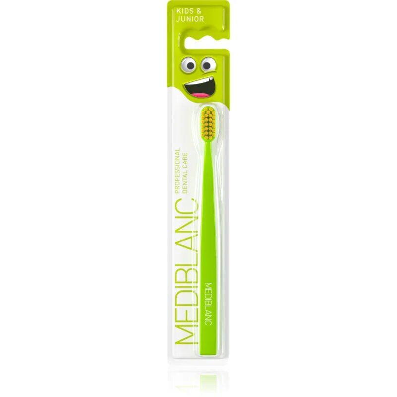MEDIBLANC KIDS & JUNIOR Ultra Soft zobna ščetka za otroke ultra soft Green 1 kos