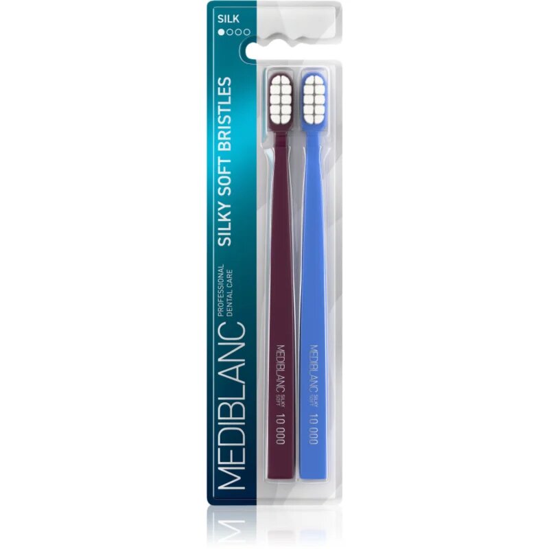 MEDIBLANC Toothbrush Silk zobna ščetka z mehkimi ščetinami 2 kos