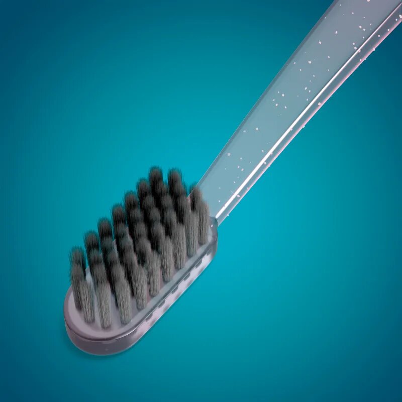 MEDIBLANC Toothbrush Super Soft zobna ščetka s ščetinami prevlečenimi z aktivnim ogljem