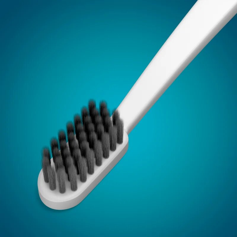 MEDIBLANC Toothbrush Super Soft zobna ščetka s ščetinami prevlečenimi z aktivnim ogljem