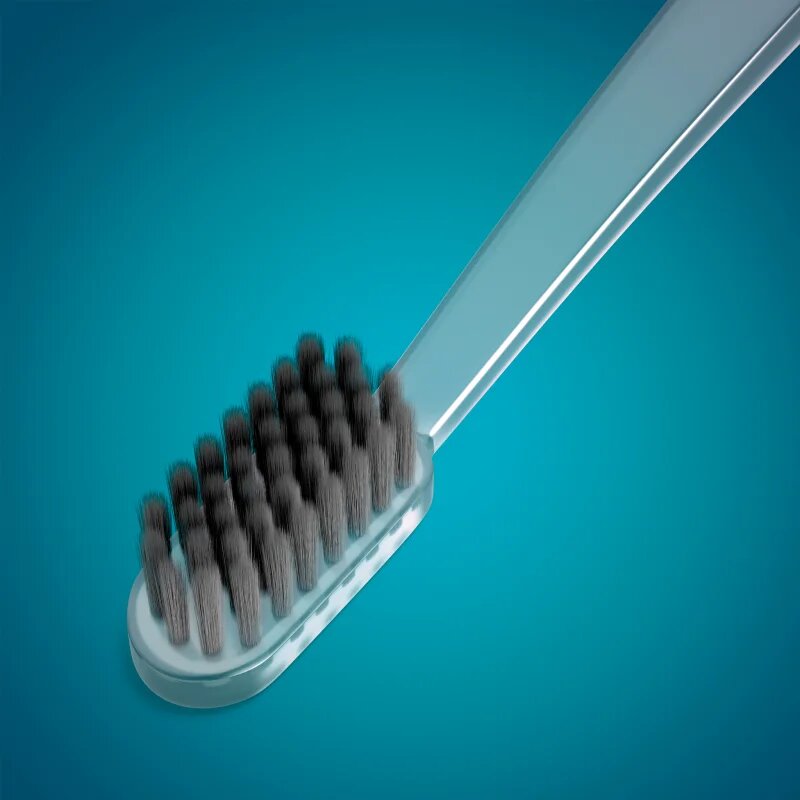 MEDIBLANC Toothbrush Super Soft zobna ščetka s ščetinami prevlečenimi z aktivnim ogljem