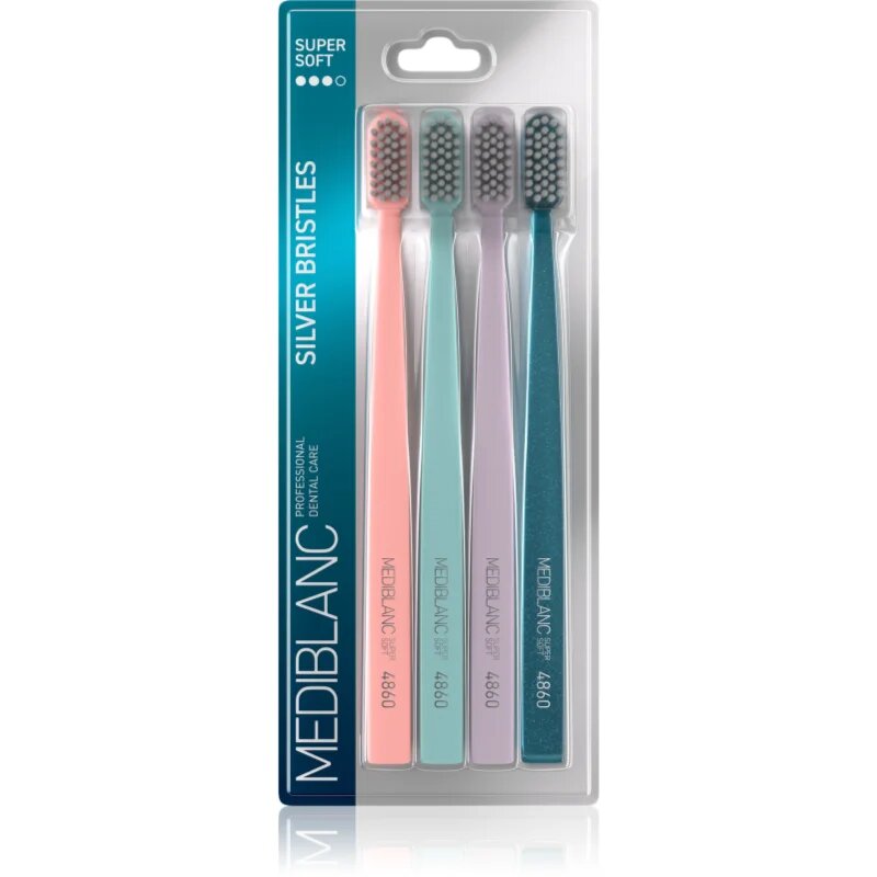 MEDIBLANC Toothbrush Super Soft zobna ščetka s srebrnimi ščetinami