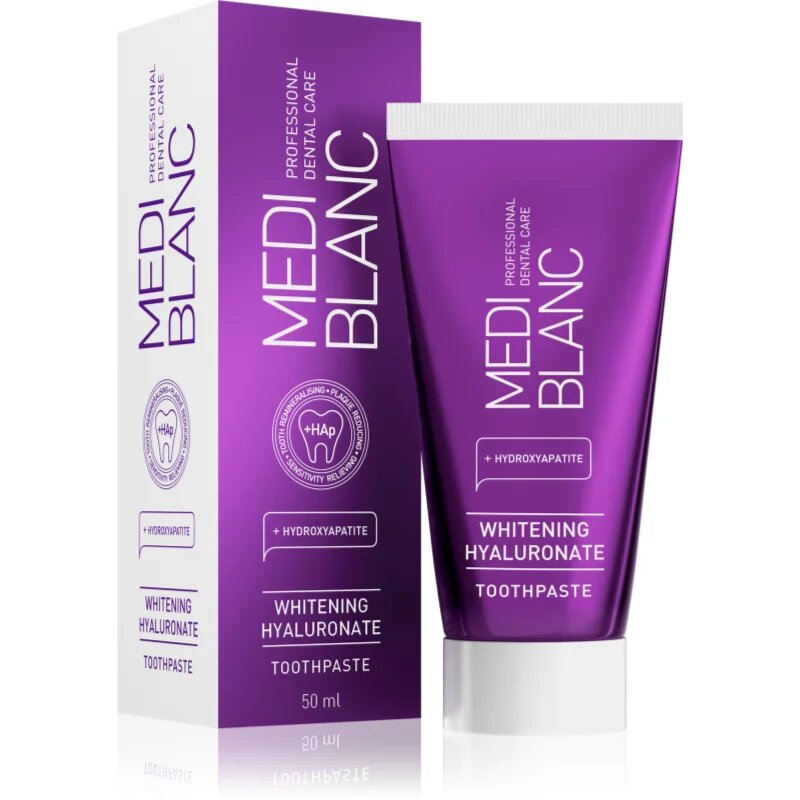 MEDIBLANC Toothpaste Hyaluronic Acid belilna pasta z natrijevim hialuronatom 50 ml