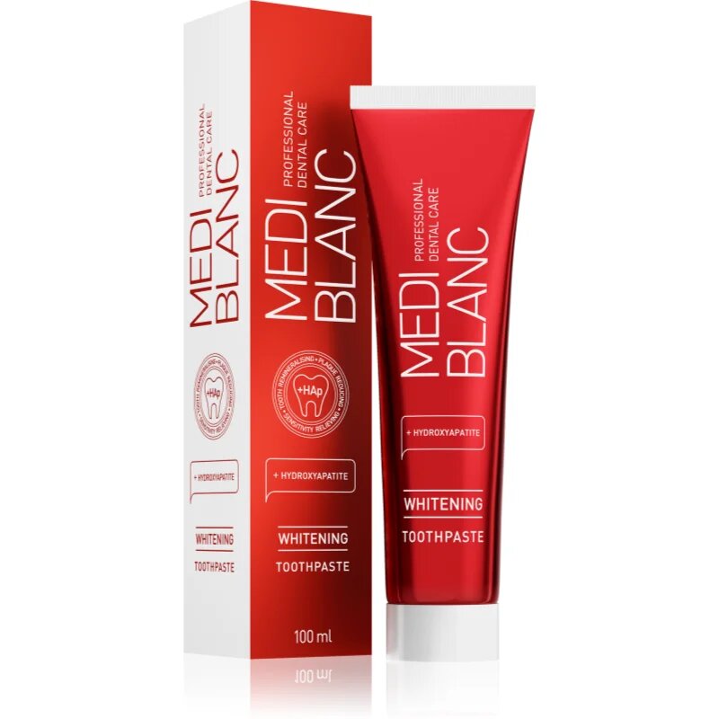 MEDIBLANC Whitening belilna zobna pasta s hidroksiapatitom 100 ml