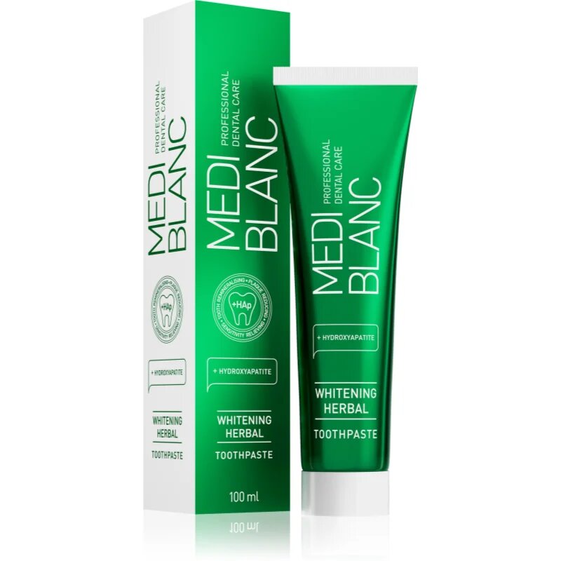 MEDIBLANC Whitening Herbal zeliščna zobna pasta z belilnim učinkom 100 ml