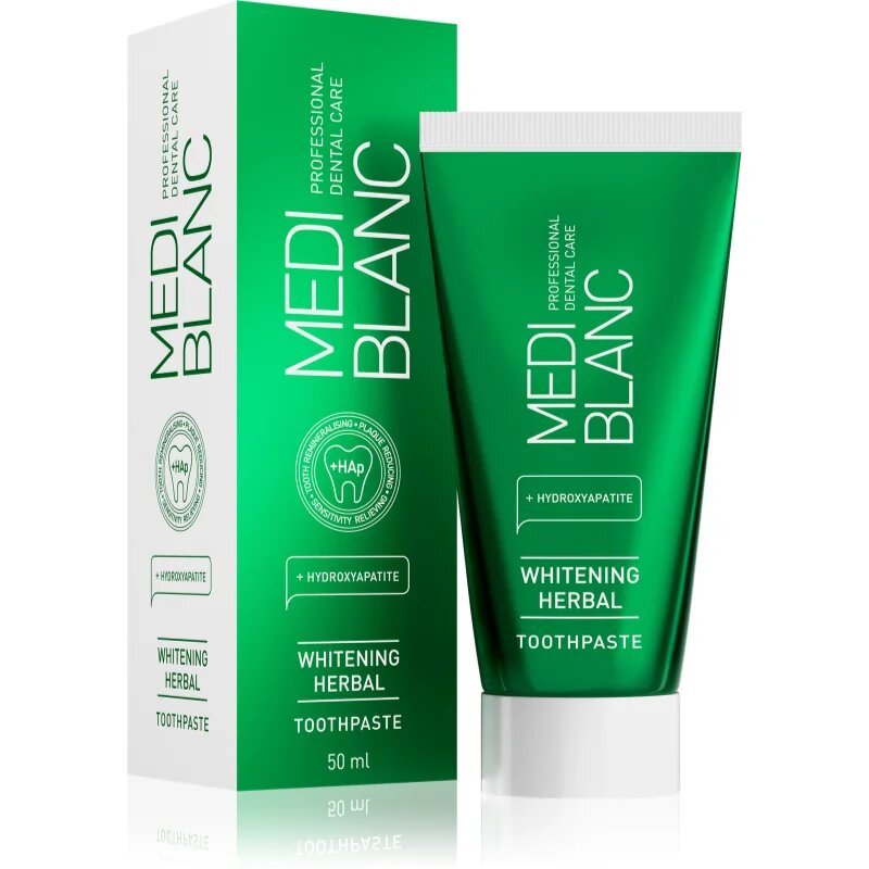 MEDIBLANC Whitening Herbal zeliščna zobna pasta z belilnim učinkom 50 ml