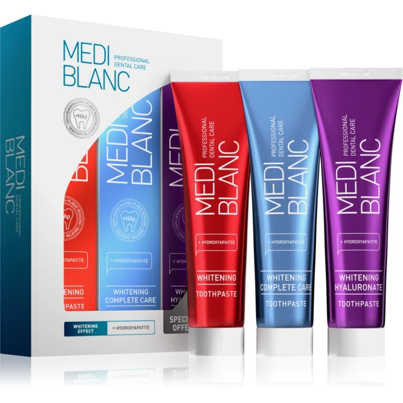 MEDIBLANC Whitening Toothpastes Set set z belilnim učinkom 3x100 ml