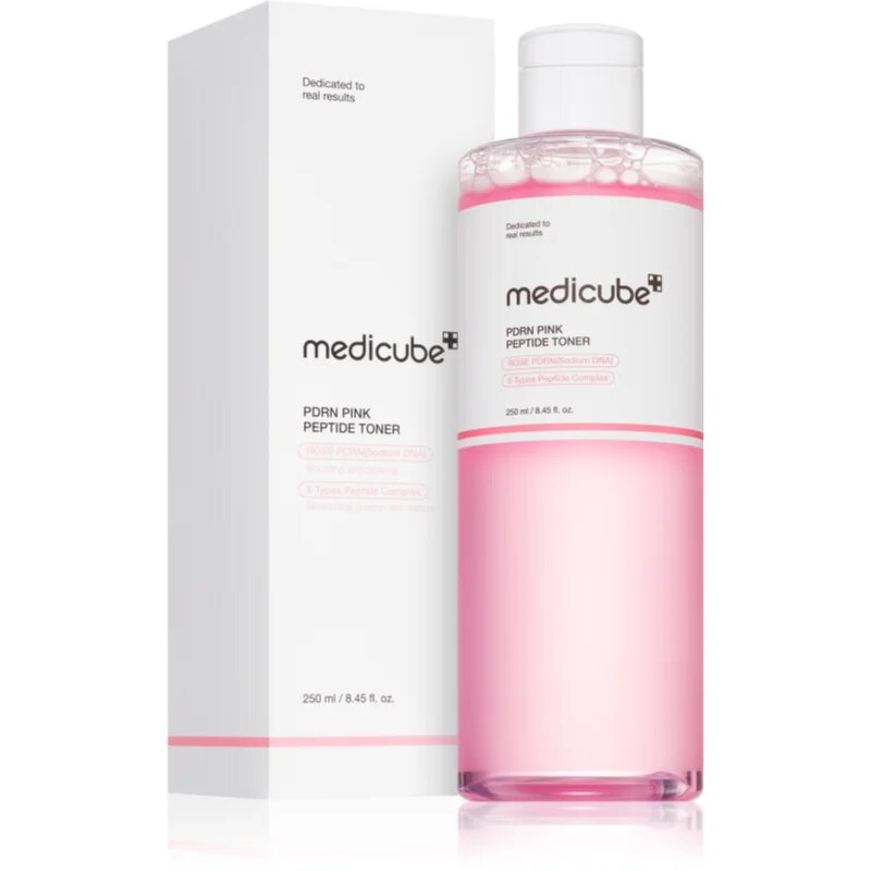 Medicube PDRN Pink Cica Soothing Toner posvetlitveni tonik za obraz za učvrstitev obraza 250 ml