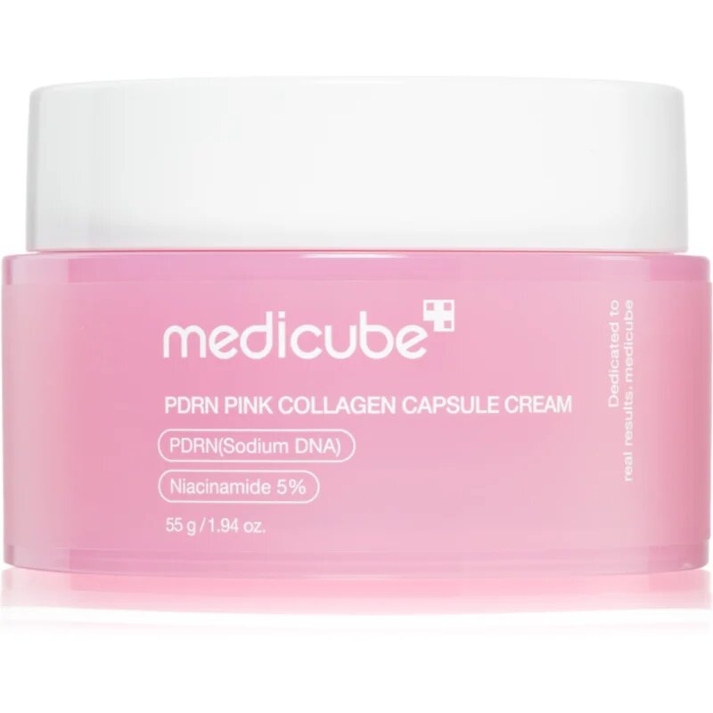 Medicube PDRN Pink Collagen Capsule Cream vlažilna krema za obraz z učvrstitvenim učinkom 55 g
