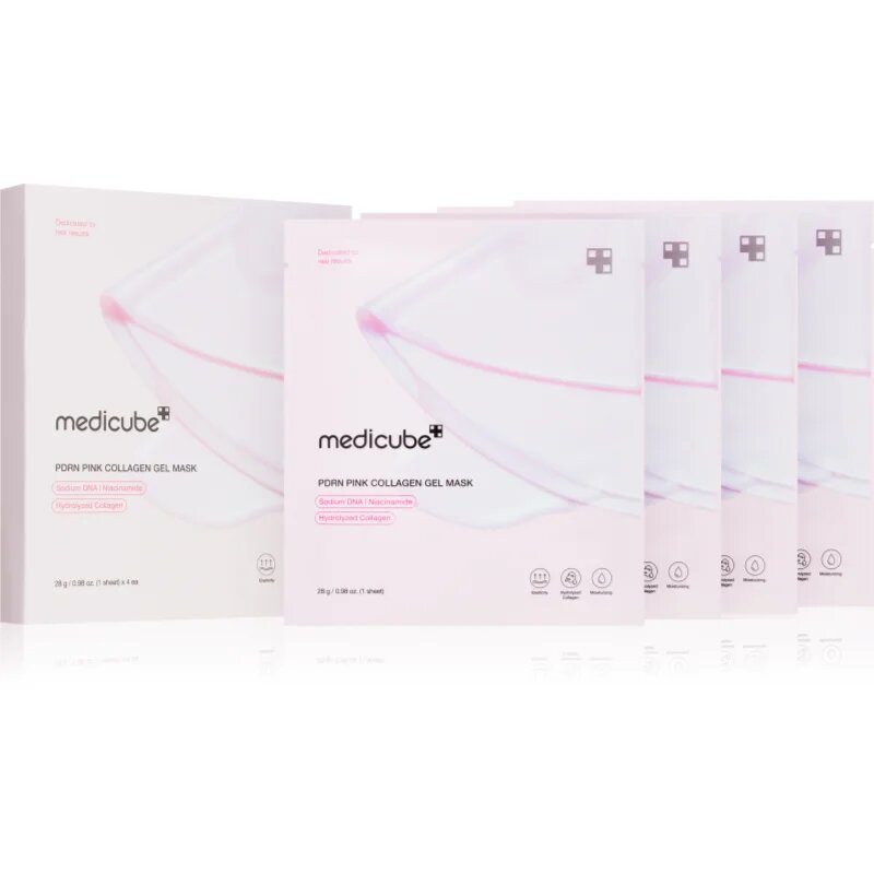 Medicube PDRN Pink Collagen Gel Mask lifting in učvrstitvena maska s kolagenom 4x28 g