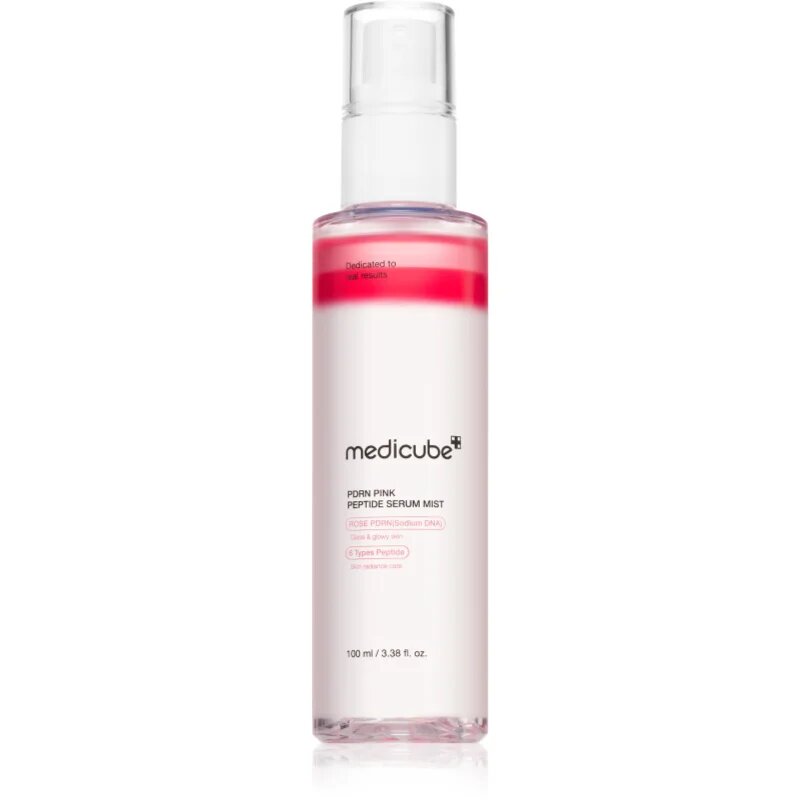 Medicube PDRN Pink Glutathione Serum Mist posvetlitveni serum za obraz z učvrstitvenim učinkom v pršilu 100 ml