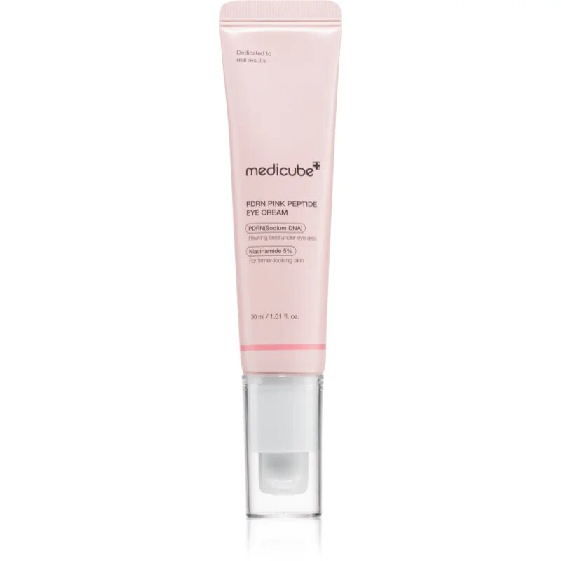Medicube PDRN Pink Peptide Eye Cream intenzivna krema za okoli oči proti gubam zabuhlosti in temnim kolobarjem 30 ml