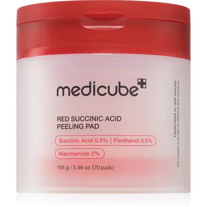 Medicube Red Succinic Acid Peeling Pad eksfoliacijske blazinice za problematično kožo 70 kos