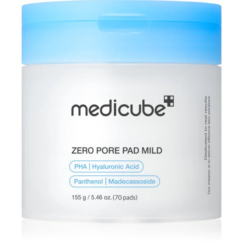 Medicube Zero Pore Pad Mild piling blazinice za obraz za občutljivo kožo 70 kos