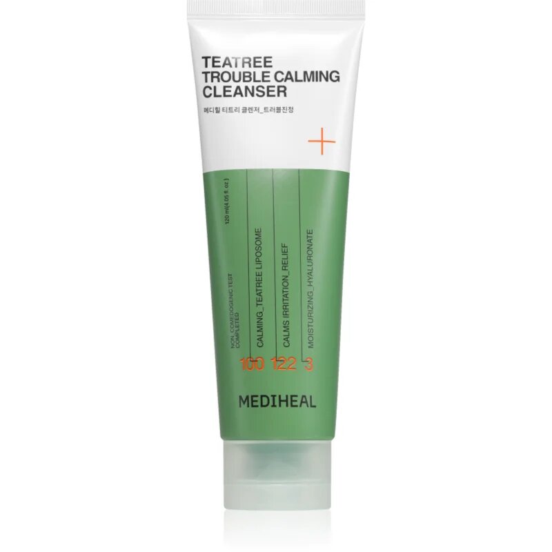 MEDIHEAL Teatree Trouble Calming Cleanser vlažilni in pomirjevalni gel proti nepravilnostim na aknasti koži 120 ml