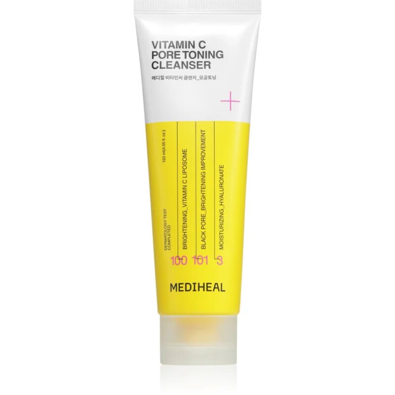 MEDIHEAL Vitamin C Pore Toning Cleanser posvetlitveni čistilni gel proti nepravilnostim na koži 120 ml