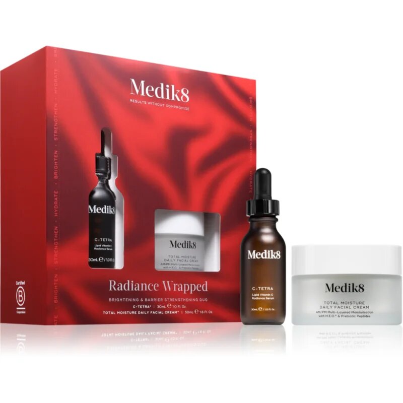 Medik8 Radiance Wrapped darilni set za osvetljevanje kože in hidratacijo