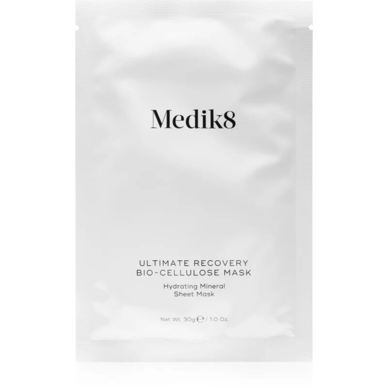 Medik8 Ultimate Recovery Bio-Cellulose Mask maska iz platna z vlažilnim in pomirjajočim učinkom 6 kos