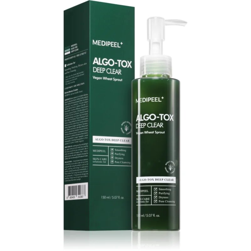 MEDIPEEL+ Algo-Tox Deep Clear čistilna pena za obraz 150 ml