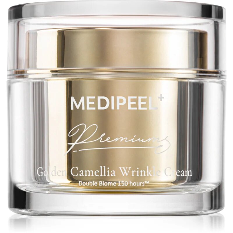 MEDIPEEL+ Golden Camellia Wrinkle Cream krema proti gubam z vlažilnim učinkom 50 g