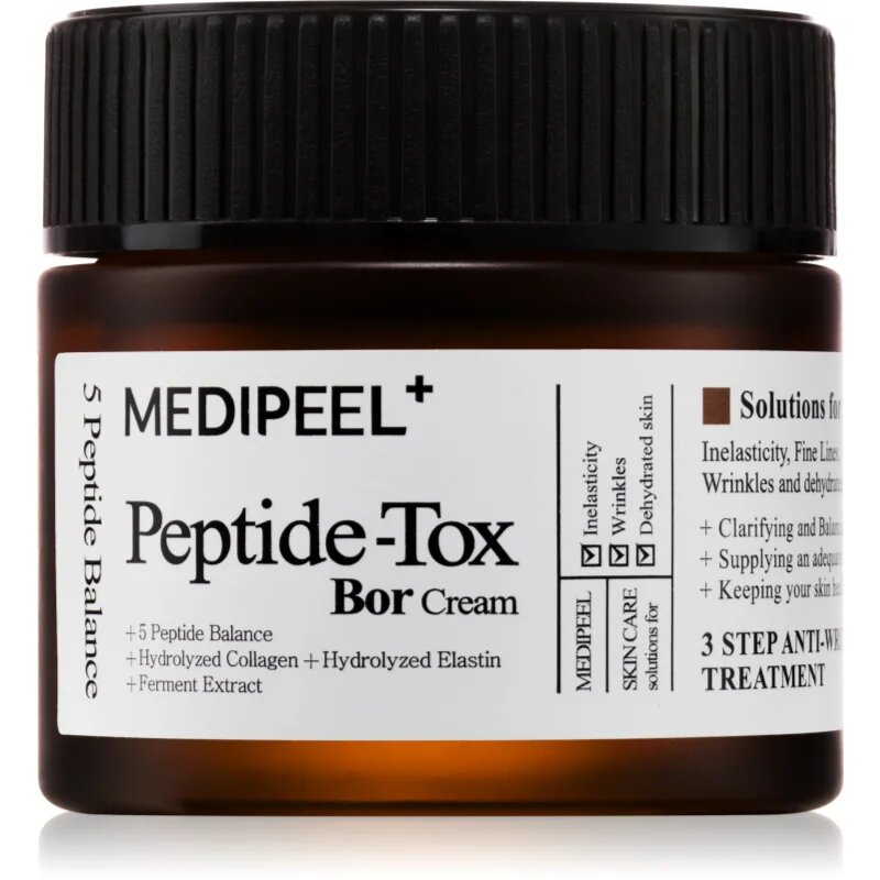 MEDIPEEL+ Peptide-Tox Bor-Cream intezivna hranilna krema za učvrstitev obraza 50 g