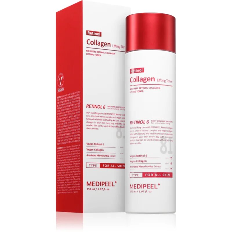 MEDIPEEL+ Retinol Collagen Lifting Toner vlažilni in lifting tonik 150 ml