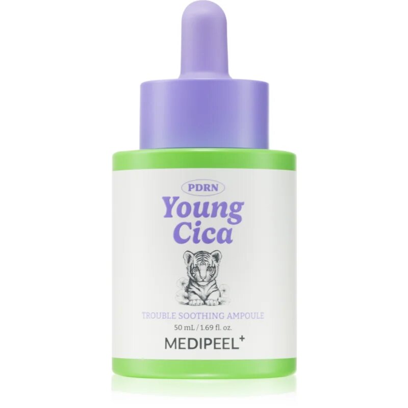MEDIPEEL+ Young Cica PDRN Trouble Soothing Ampoule pomirjajoči serum proti rdečici z regeneracijskim učinkom 50 ml
