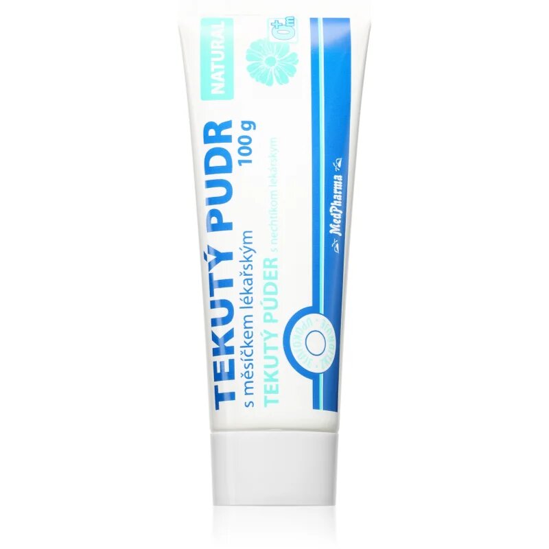 MedPharma Tekutý pudr NATURAL zaščitni otroški puder 100 g