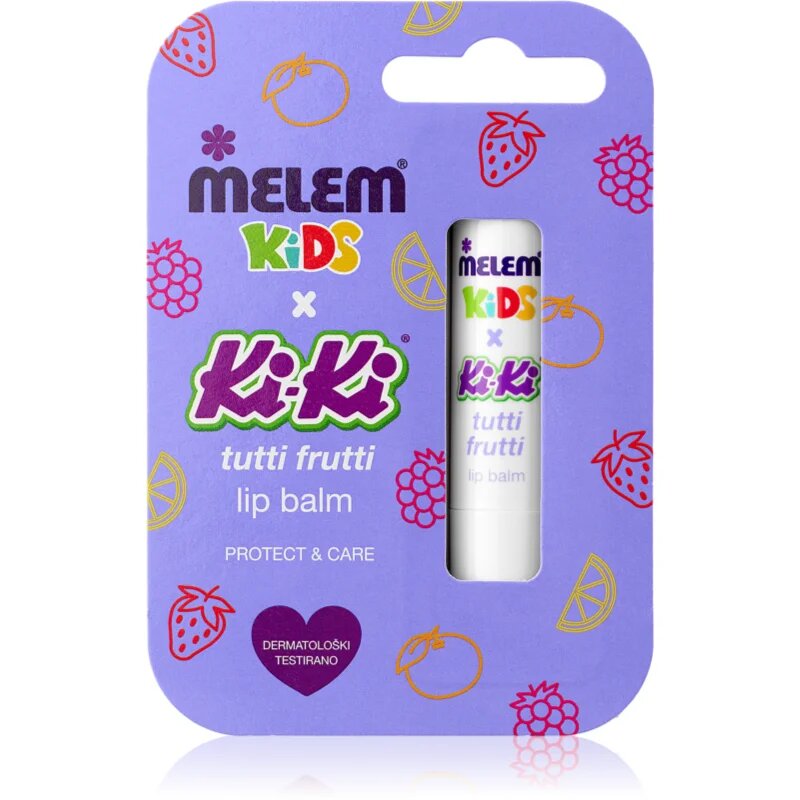 Melem KiKi Tutti Frutti balzam za ustnice za otroke 4.5 g