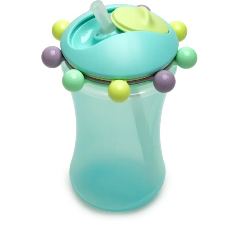 Melii Abacus Straw Sippy Cup skodelica s slamico Blue 1 kos
