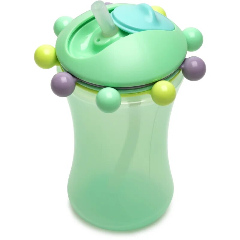Melii Abacus Straw Sippy Cup skodelica s slamico Mint 1 kos