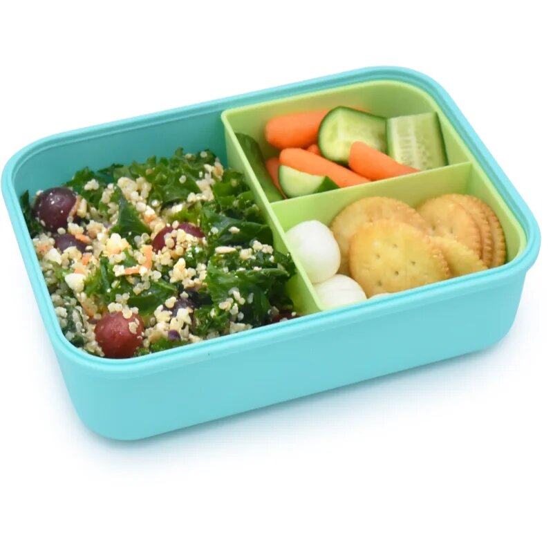 Melii Bento Box škatla za malico Blue Mint Lime 1250 ml