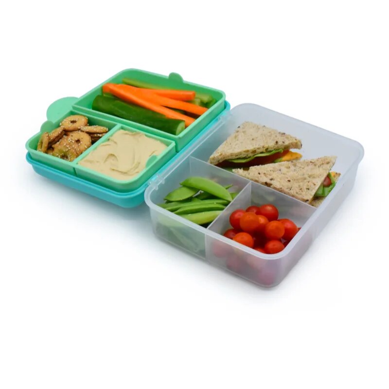 Melii Bento Box škatla za malico Blue Mint Lime 1446 ml