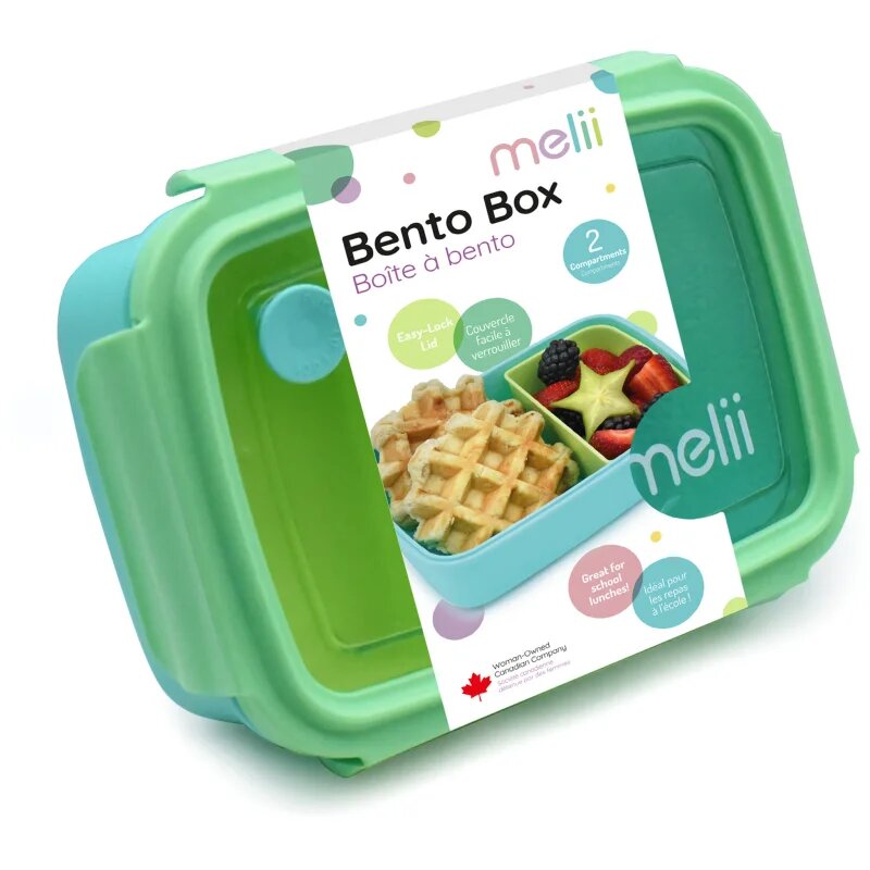 Melii Bento Box škatla za malico Blue Mint Lime 880 ml
